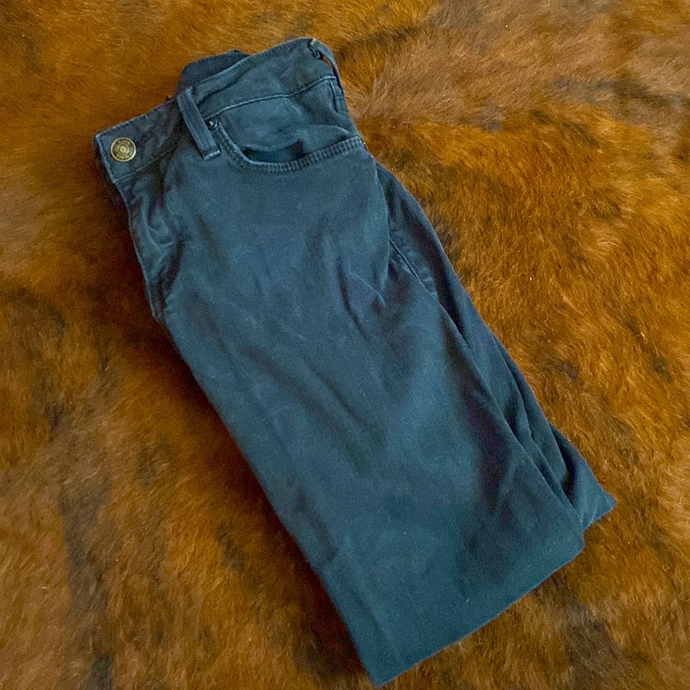 Black Skinny Jeans Size 27 with Zipper Detail at Ankles